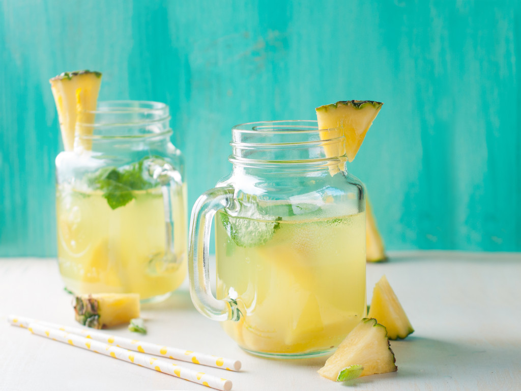 Pineapple Cilantro Kombucha Spritzer Recipe Sylvaine Hughson